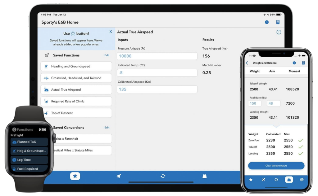 Sporty's E6B Flight Computer App